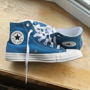 Custom blue converse